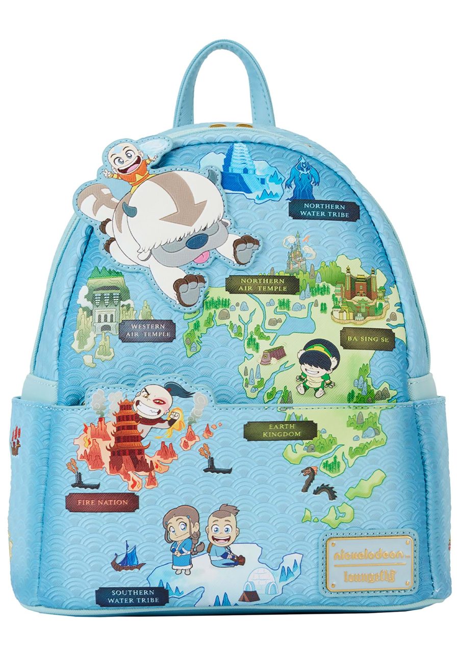 Loungelfy Avatar: The Last Airbender Map Mini Backpack