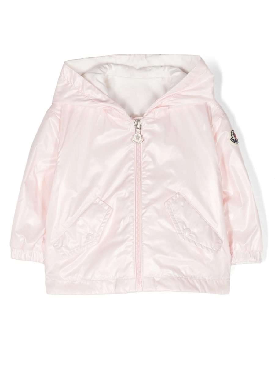 MONCLER BABY Girls Camelian Hooded Jacket Light Pink