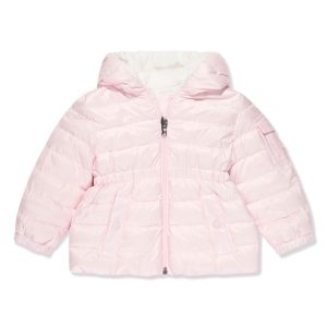 MONCLER BABY Girls Dalles Hooded Down Jacket Pink