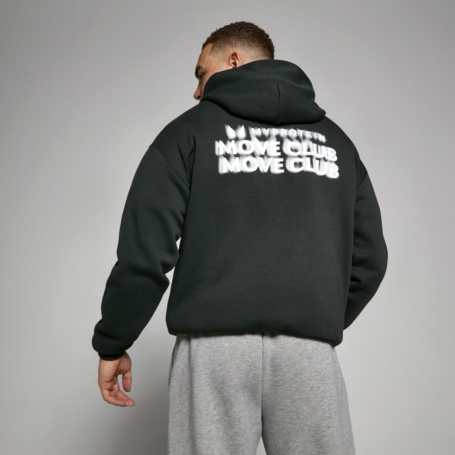 MP Move Club Graphic Hoodie - Washed Black - S-M