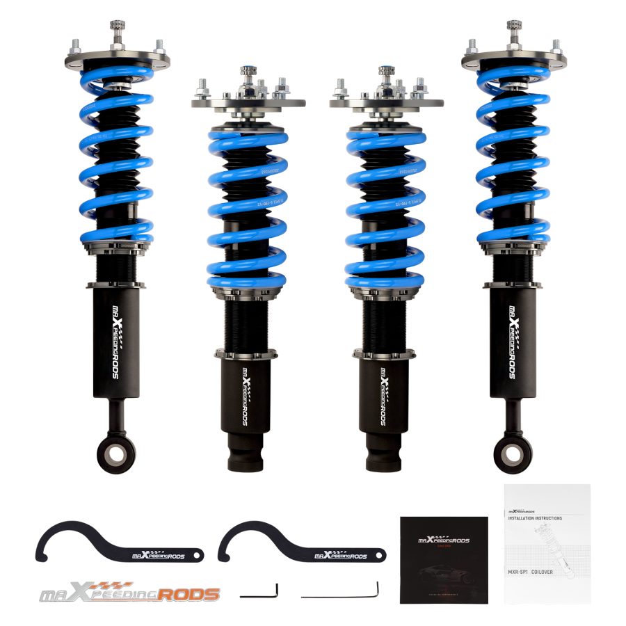 MaXpeedingrods Coilovers compatible for MITSUBISHI for GALANT for ECLIPSE compatible for GSX for GST for GS 24 WAY ADJ