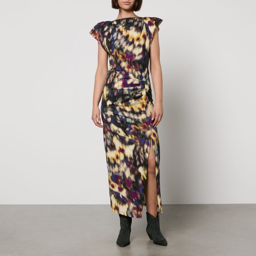 Marant Etoile Nadela Printed Cotton-Jersey Dress - FR 42/UK 14