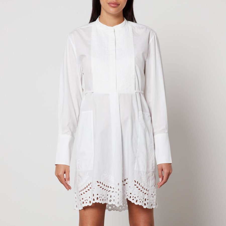 Marant Etoile Rehana Cotton Broderie Anglaise Mini Dress - FR 36/UK 8