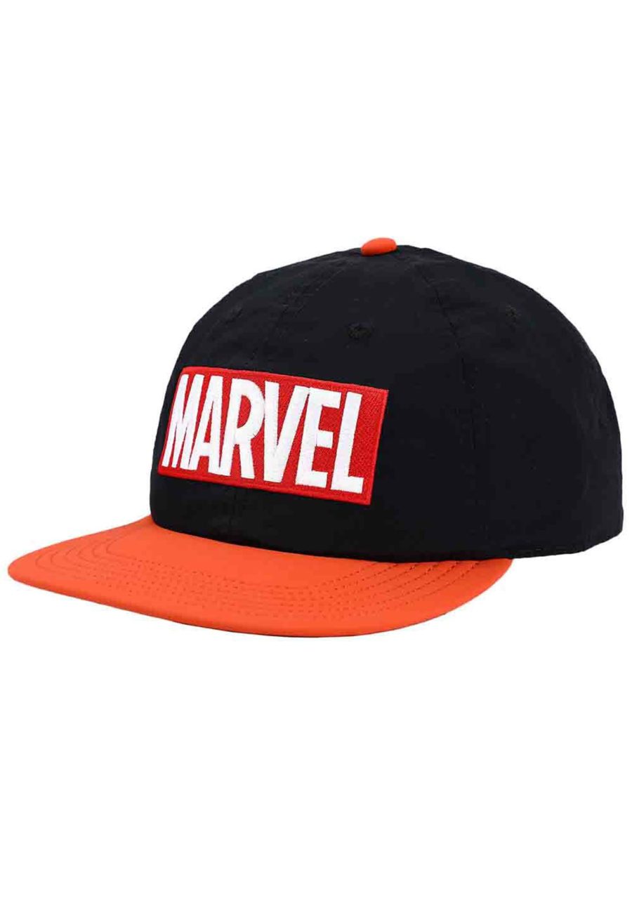 Marvel Embroidered Logo Flat Bill Snapback Hat