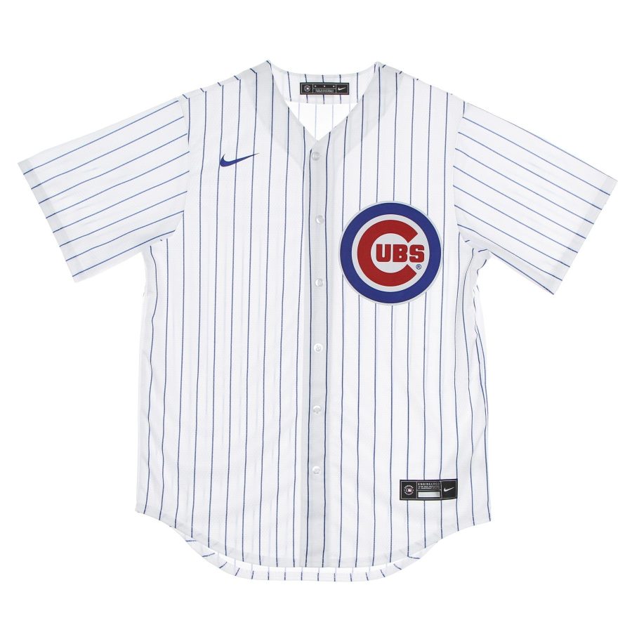 Men's Baseball Jacket Mlb Official Replica Jersey Chicub Home White/bright Royal