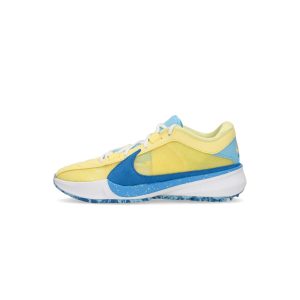 Men's Basketball Shoe Zoom Freak 5 Soft Yellow/lt Photo Blue/white