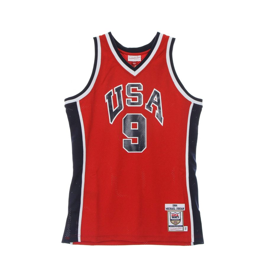 Men's Basketball Tank Top Nba Authentic Jersey Hardwood Classics No 9 Michael Jordan 1984 Team USA