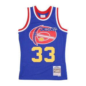 Men's Basketball Tank Top Nba Dark Jersey Hardwood Classics No 33 Thompson 1975-76 Dennug