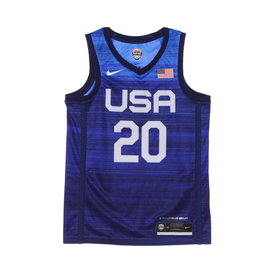 Men's Basketball Tank Top Nba Jersey Limited Road Team USA Obsidian/white