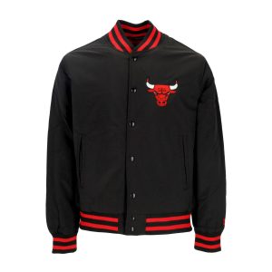 Men's Bomber Jacket Nba Script Bomber Chibul Black/front Door Red