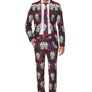 Men's Day of the Dead Suitmeister Suit Costume