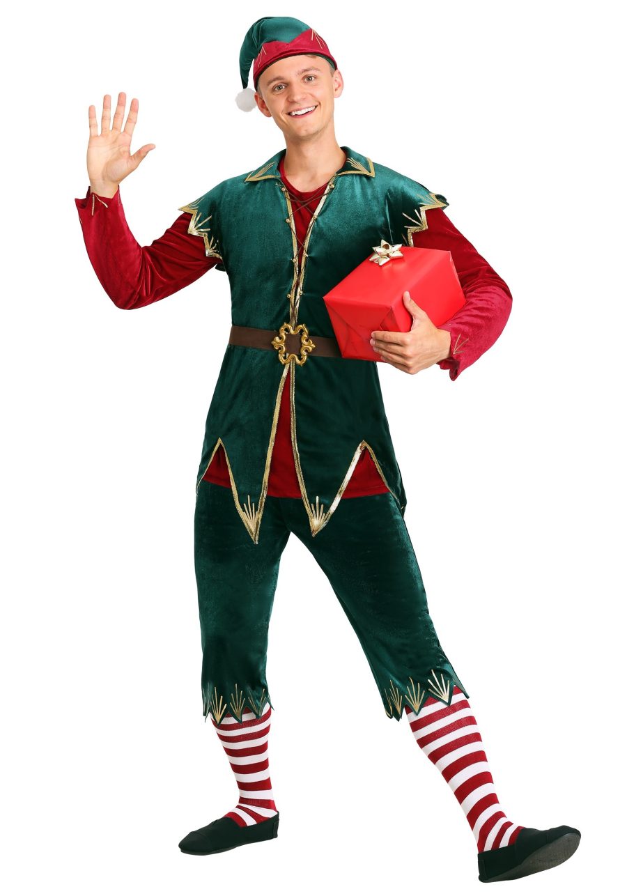 Men's Holiday Elf Deluxe Costume