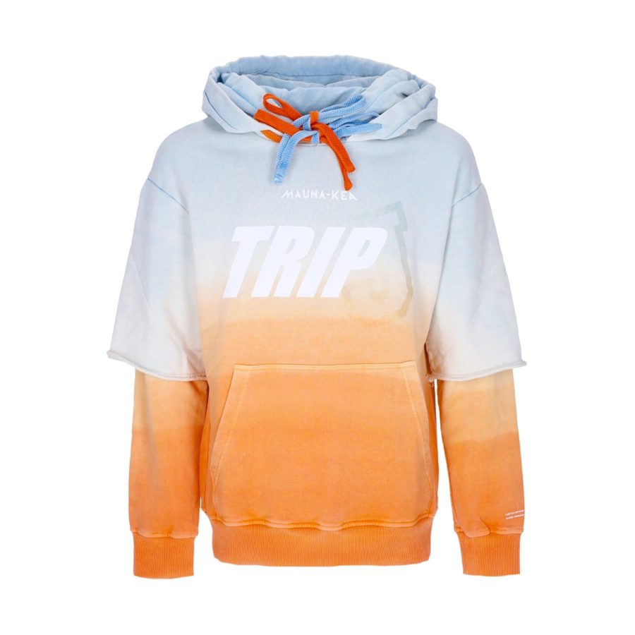 Men's Lightweight Hooded Sweatshirt Double Hoodie X Triple J Cyan/orange