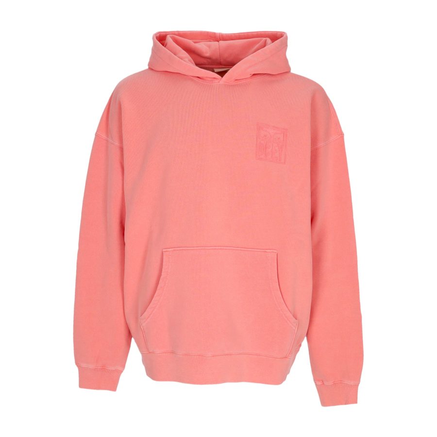 Men's Lightweight Hoodie Pigment Eyes Icon Extra Heavy Hoodie Pigment Shell Pink