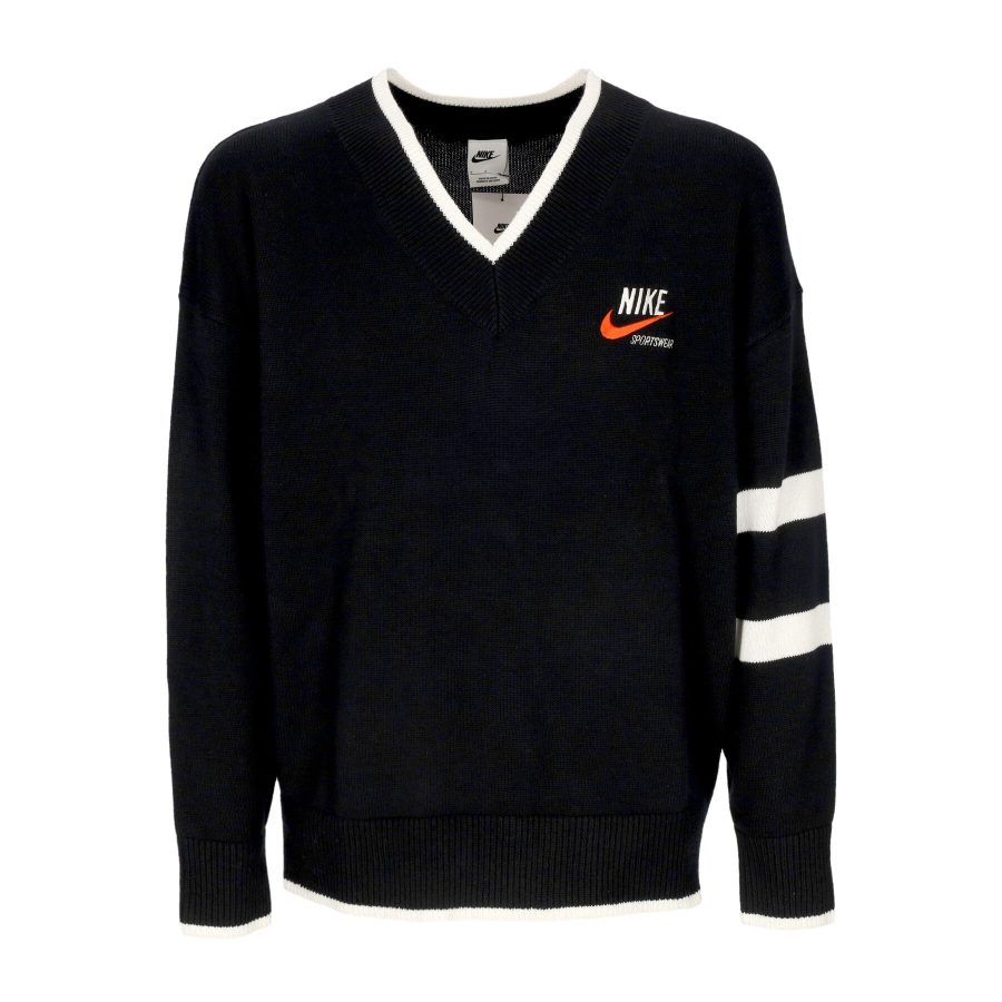 Men's Lightweight Sweater Sportswear Trend Sweater Black/sail/team Orange/sail