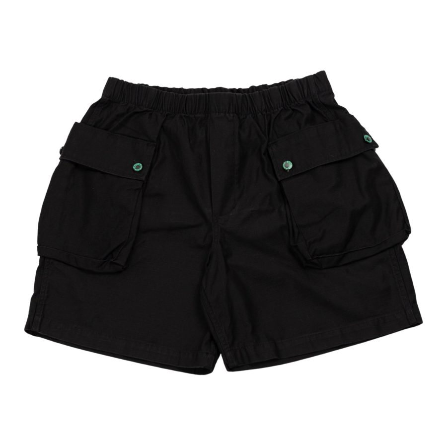 Military Climber cotton shorts in black
