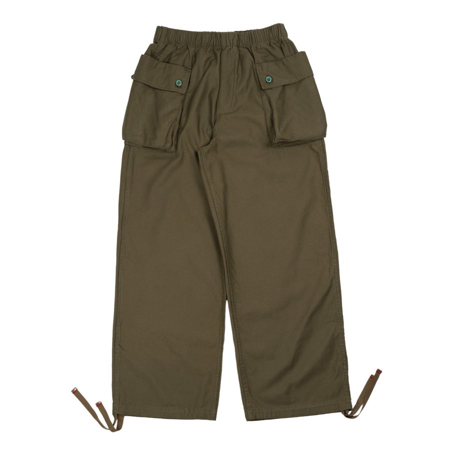 Military Jungle cotton trousers in olive green