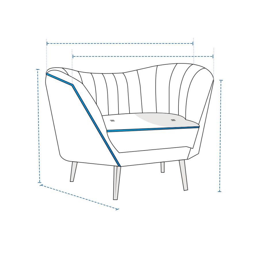 Modular Club Chair Covers - Design 5