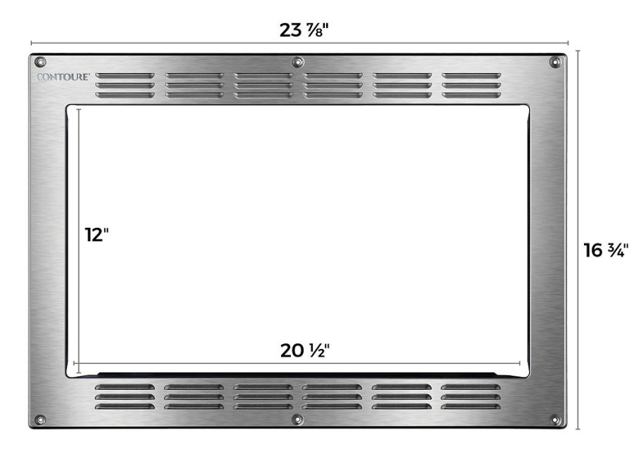 NAT.QUALITY TK200S Microwave Oven Trim Kit Use With Contoure Microwave Oven Part Number Rv-200S-Con