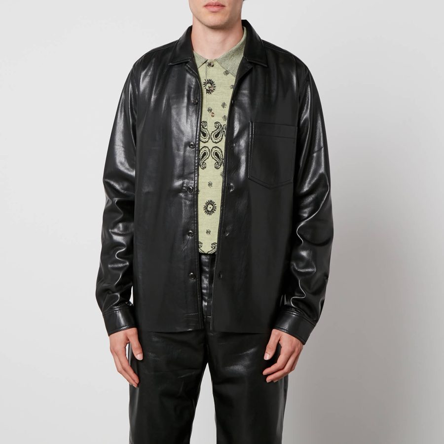 Nanushka Duco Faux Leather Shirt - L