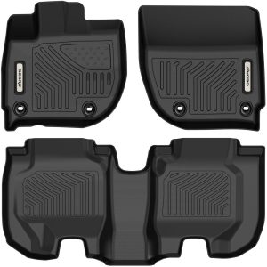 OEDRO? Floor Mats for 2014-2018 Jeep Wrangler JK Unlimited 4 Door,Black TPE All Weather Guard Floor Liners