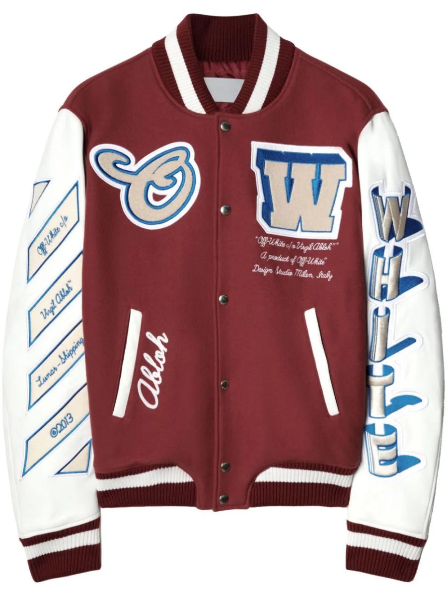 OFF-WHITE On The Go Patch Detail Varsity Red White