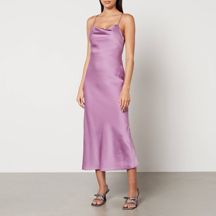 Omnes Riviera Satin Midi Dress - UK 10