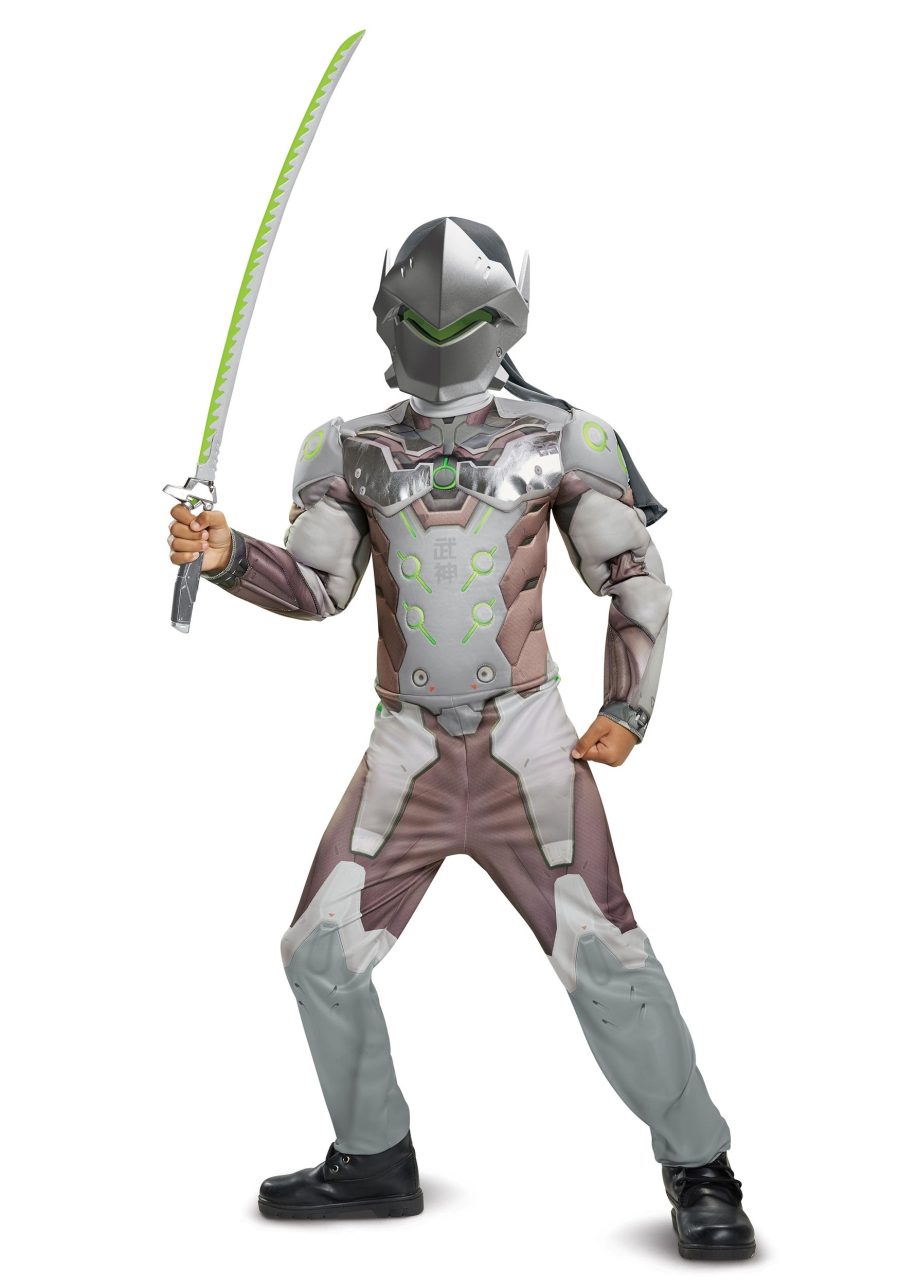 Overwatch Boy's Genji Classic Muscle Costume