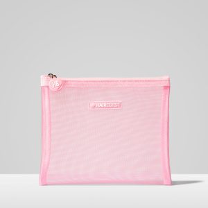 Pink Mesh Wash Bag