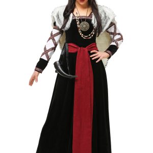 Plus Size Dark Viking Women's Costume Dress