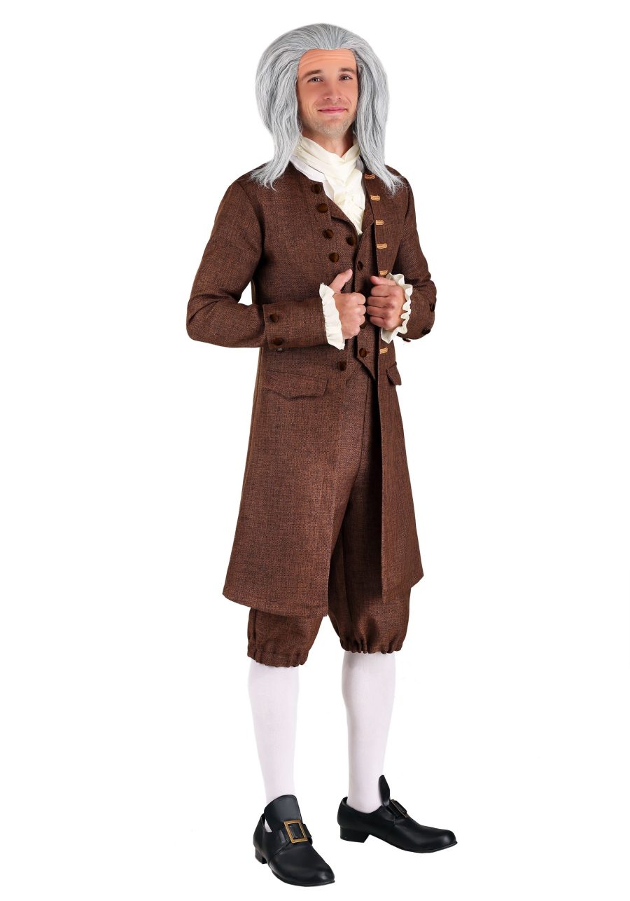 Plus Size Men's Colonial Benjamin Franklin Costume