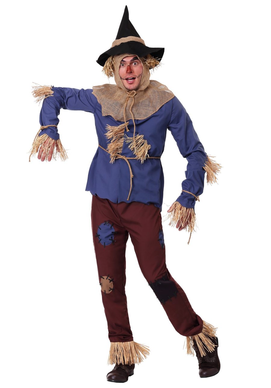 Plus Size Patchwork Scarecrow Adult Costume