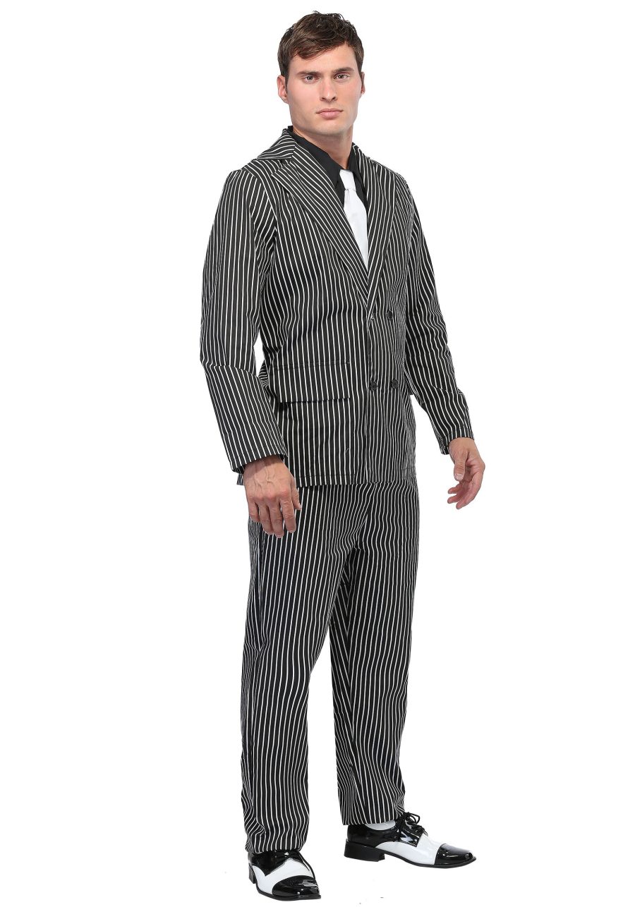 Plus Size Wide Stripe Gangster Suit Costume