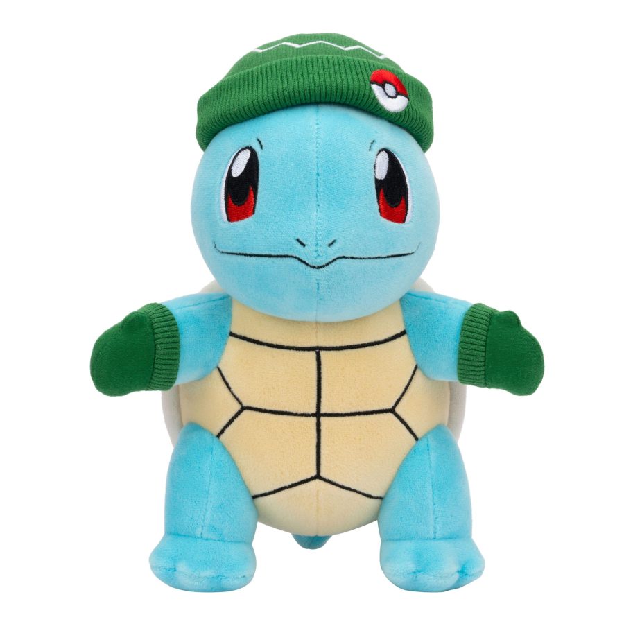 Pokémon Plush Figure Squirtle with Green Hat and Mittens 20 cm