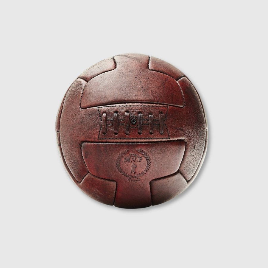 RETRO Heritage Brown Leather T Soccer ball