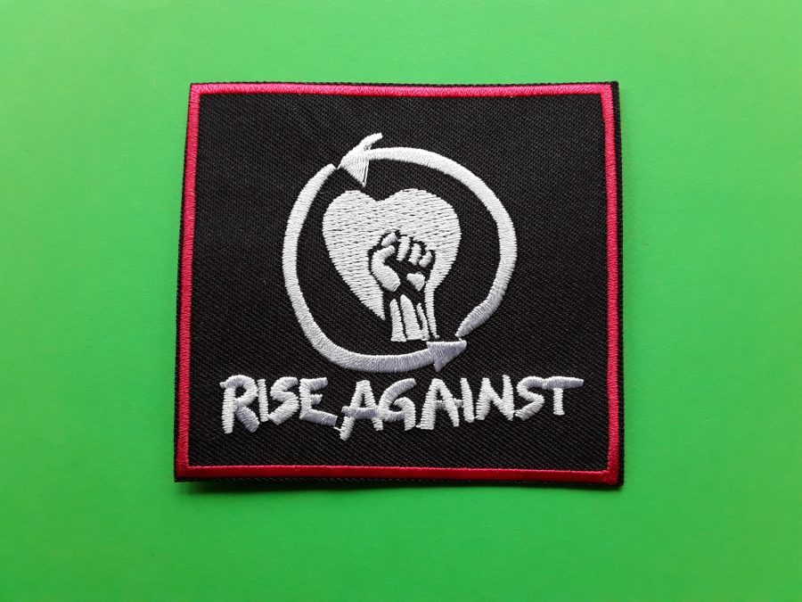 RISE AGAINST AMERICAN HEAVY ROCK METAL POP MUSIC BAND EMBROIDERED PATCH