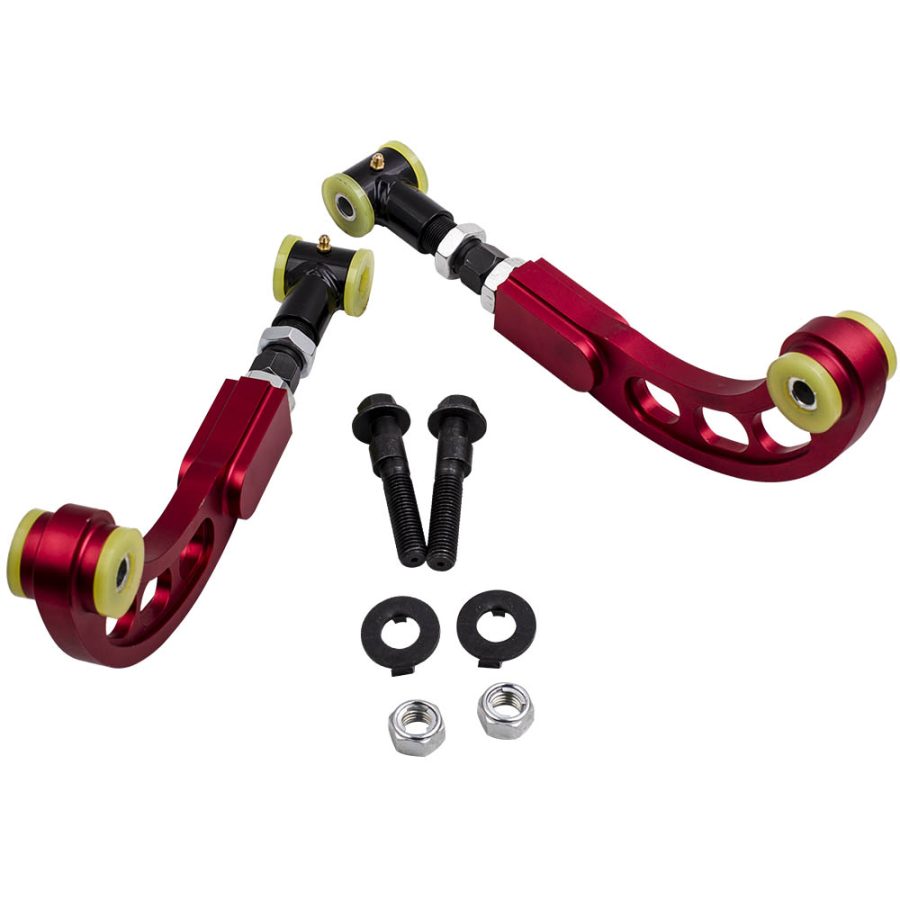 Red Rear Camber Bolts Adjustable Camber Arm compatible for Scion Tc 2005-2010