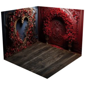 Roses Heart Valentines Day Room Set Photo Booth - Aperturee