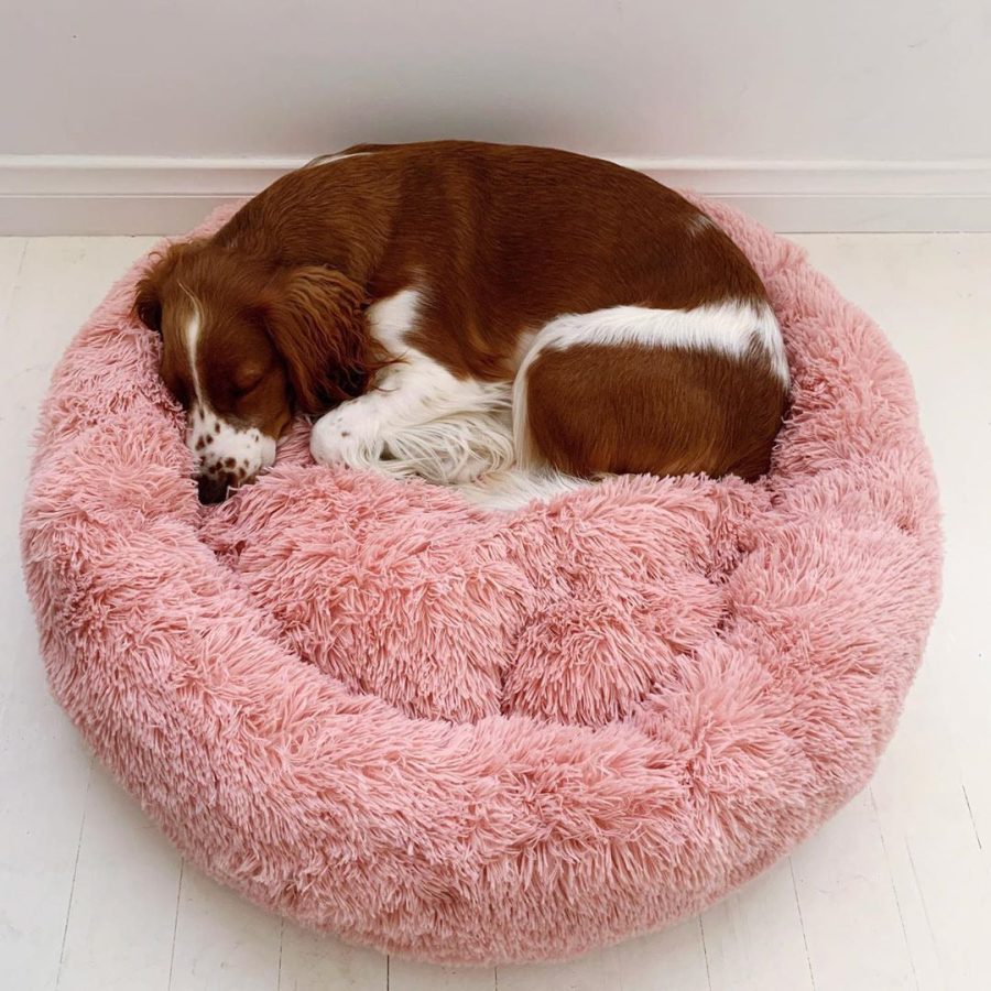 Round Faux Fur Pet Bed