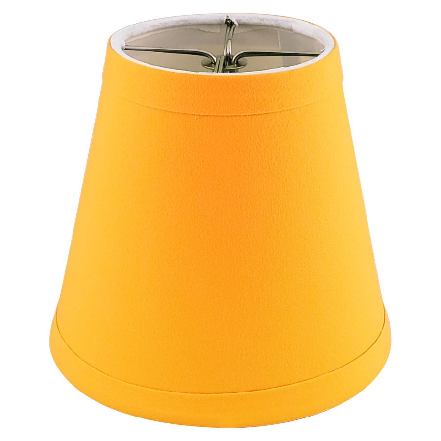 Royal Designs Empire Flame Clip On Chandelier Lamp Shade, Yellow, 3" x 5" x 4.5"