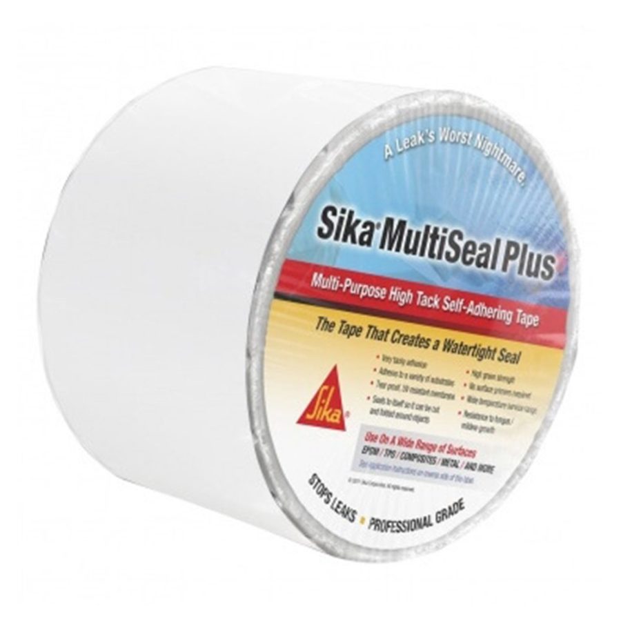 SIKA 4138282 Multiseal Plus Tape - White, 4 INCH x 25FT Roll