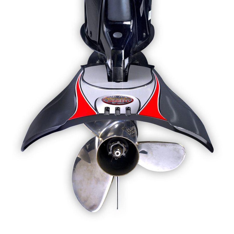 STINGRAY JRXRIII1 XRIII Junior Hydrofoils for 25-75 hp Boats (Black) - Perfect for Water Skiing, Wakeboarding, Tubing - Engine Stabilizer Fins for Outboard/Outdrive Motors