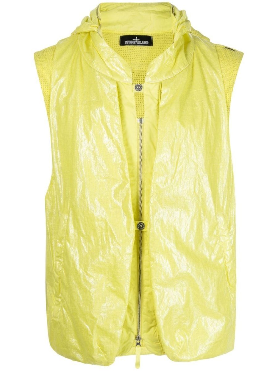 STONE ISLAND SHADOW PROJECT Padded Gilet lime green