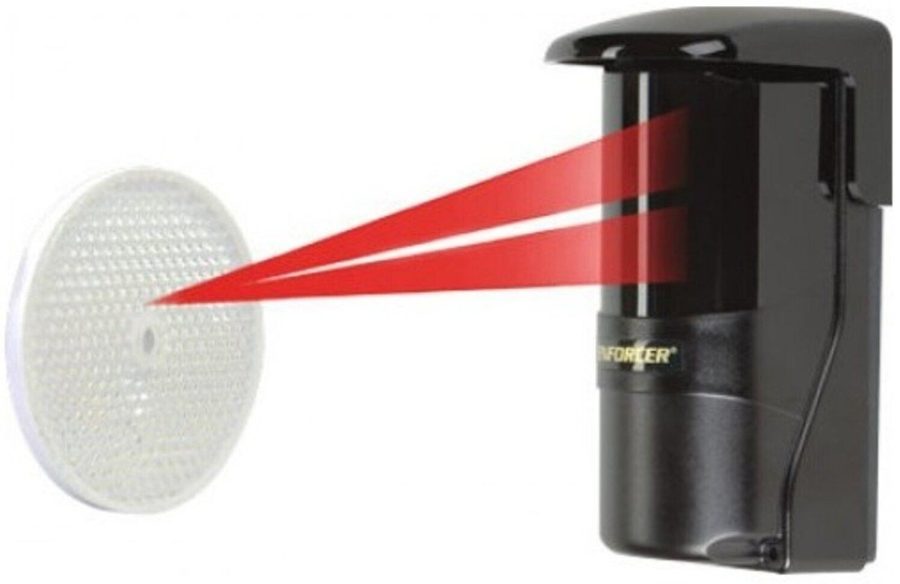Seco-Larm E-931-S50RRGQ Reflective Photoelectric Beam Sensor, Up to 50' Range