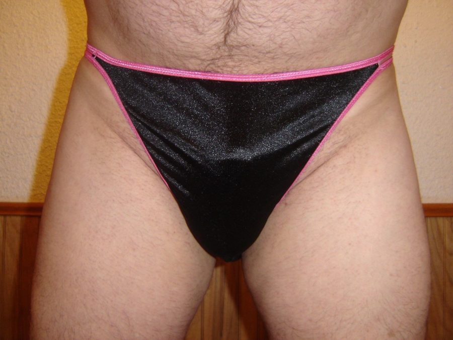 Second Skin Satin String Bikini Panties for Men or Women Size 2X