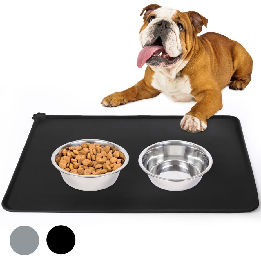 Silicone Dog Cat Bowl Mat Non-Stick Food Pad Water Cushion Waterproof 18.5X12''