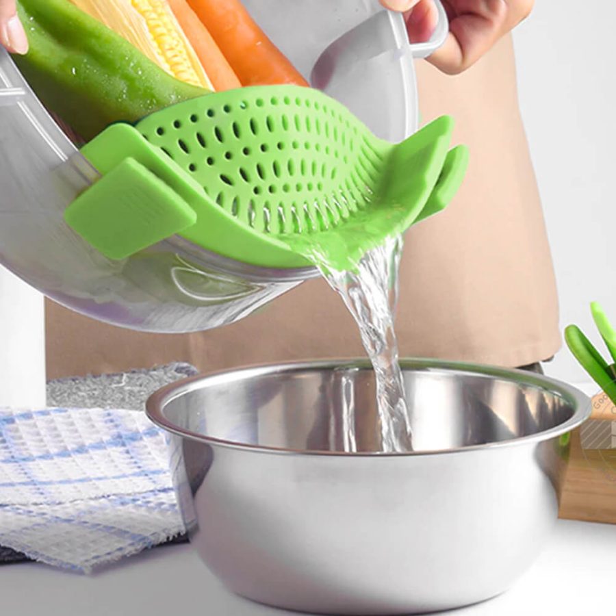 Smart Kitchen Silicone Bowl & Pot Strainer