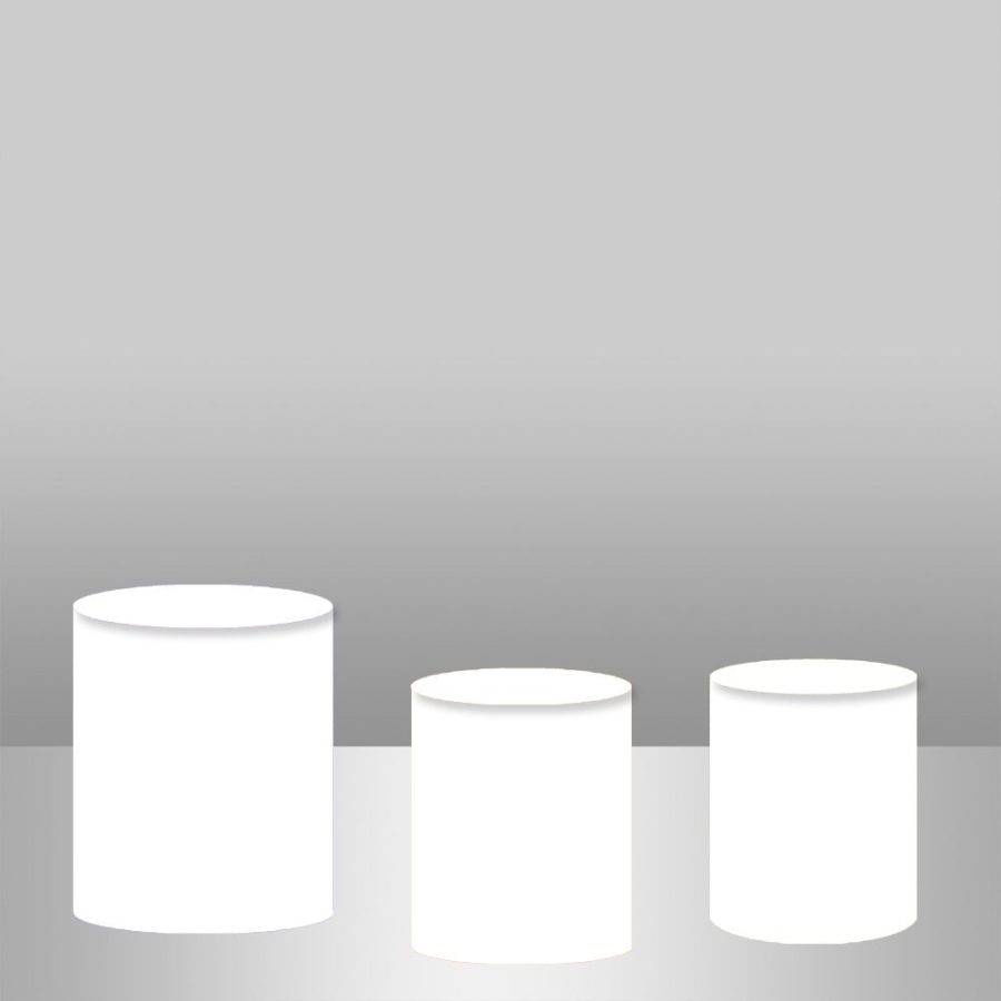 Solid White And Simple Backdrop Cake Table Cover Kit