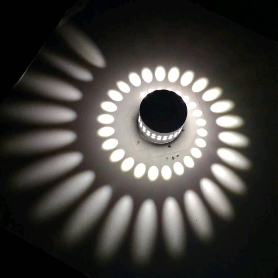 Spiral Hole LED Wall Light
