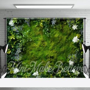 Spring Greenery White Lavender Floral Photo Backdrop - Aperturee